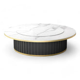 round marble top dining table